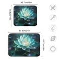 thumbnail image 3 of Lotus Flowers on Water Dish Drying Mat Microfiber Kitchen Mats Large Counter Absorbent Dish Pad Drainer Rack 18"x24", 3 of 7