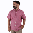 thumbnail image 1 of Camisa de Vestir Hombre Rojo Jaspe Manga Corta Tela Con Textura, 1 of 4