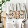 thumbnail image 4 of Boho Orange Throw Pillow Cover 12x20 Inches Carpet Pattern Antique Ethnic Decorative Pillow Cases Home Decor Square Pillowcase, 4 of 6