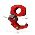 thumbnail image 6 of Mightlink Motorbike Hanger Hook Good Weight Capacity Rust-proof Easy to Install Universal Motorbike Helmet Bag Hook Scooter Holder Motorcycle Supplies, 6 of 7
