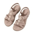 thumbnail image 2 of MKLEKYY Sandalias Flexi de Verano para Mujer, Sandalias de Látex Bohemias Con Diamantes de Imitación, Cómodas Sandalias Planas de Talla Grande para Resort, 2 of 4