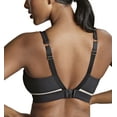 thumbnail image 2 of Panache Freedom Racerback Non-Wire Non-Padded Sports Bra (7344),30F,Black/Chalk, 2 of 6