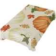 thumbnail image 5 of SKYSONIC Thanksgiving Pumpkin Tablecloth Waterproof Washable Polyester Square Table Cover Durable Tablecloth for Kitchen Dining Table Party Decor (54 X 54 Inch), 5 of 7