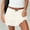 🔥 White, variant on USSUMA Gifts Solid Lace-Bow Layered Short Skirt Double-Layer Lace Trim Elastic Waist Ruffled Hem Mini Skirt Pull-On Lined Cute Streetwear Party And Date Night Styling Short Skirt