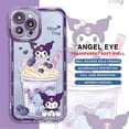 thumbnail image 3 of Case for iPhone 7 8 SE 11 Pro 13 Mini 15 Pro 14 Pro Max 12 XS Max XR Cute Kuromi Cinnamoroll Transparent Soft Cover Coque TPU, 3 of 5