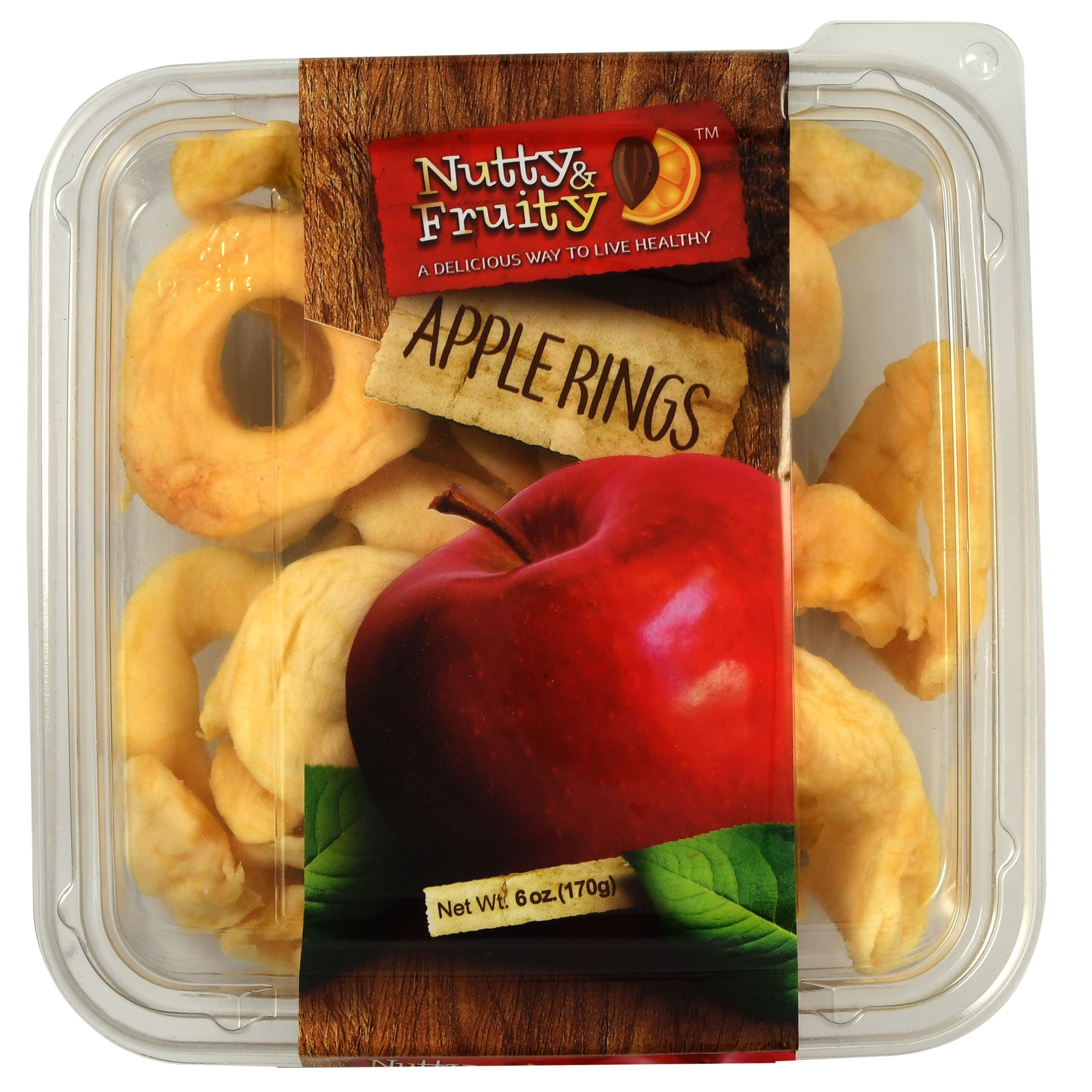 Nutty And Fruity Red Apple Rings 6 oz
