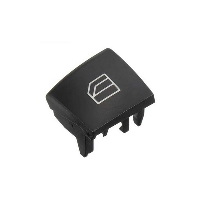 Scienceny 1 par de botones de reparación de interruptores de ventana Interior de coche, tapa de botones de Panel de Control de vidrio para Vehículos, repuestos y accesorios Mis