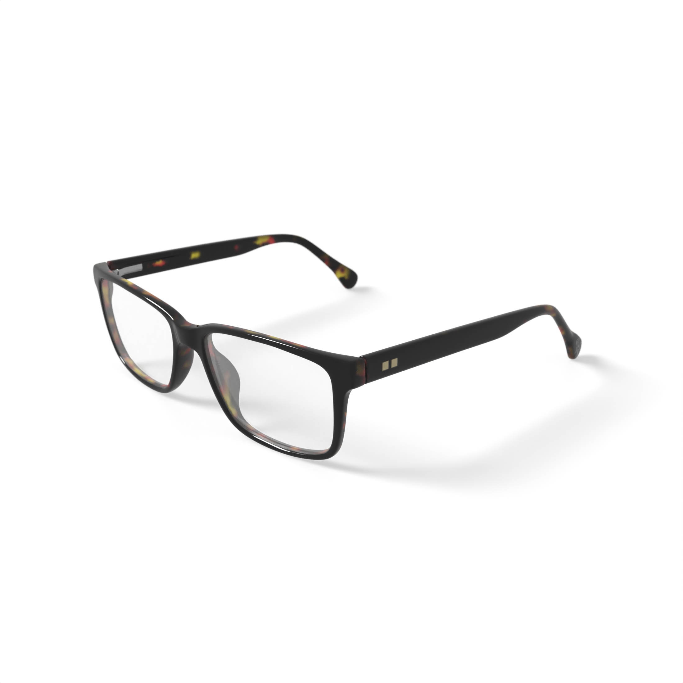 True Religion Men's Duke Rectangular Prescription Eyeglasses with Case, Navy