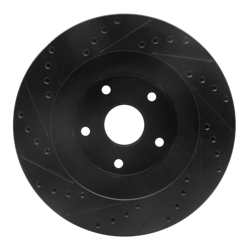 Dynamic Friction Company 633-13011R DFC Brake Rotor - Drilled And Slotted - Black