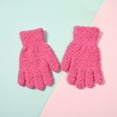 thumbnail image 2 of Zanarzt Kids Ski Gloves Kids Winter Gloves for Boys Girls Children Full Fingers Stretchy Warm Mittens Hot Pink,8-16 Years, 2 of 8