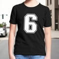thumbnail image 2 of T Shirt,Boys Graphic Tee With Number Six Print Comfortable Short Sleeve Kids Top for Play School and Daily Activities,Shirt,11-12 Years, 2 of 4