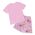 thumbnail image 6 of Toddler Kid Girl Outfits Clothes Ruffle Short Sleeve Floral T-Shirt Top Summer Shorts Girls Summer Set 2-12 Years,7-8 Years, 6 of 7