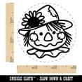 thumbnail image 2 of Cute Scarecrow Face Self-Inking Rubber Stamp Ink Stamper - Orange Ink - Small 3/4 Inch, 2 of 7