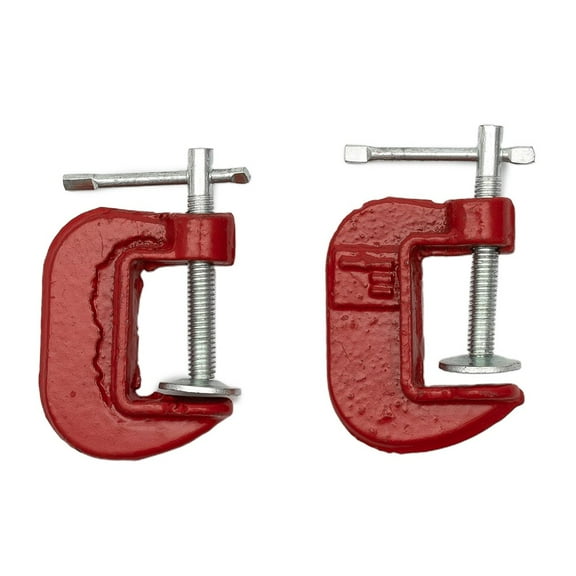 2Pcs Heavy Duty G Clamp 1inch Heavy Duty C-clamp G-clamp Heavy Duty Metal Carpenter Handyman Vise Grip Woodworking Tool, A