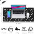thumbnail image 5 of Long Mouse Pads for Desk,Black White Medical Symbol Pattern Desk Mats on Top Of Desks, Desk Mouse Pad Extra Large with 3mm Non-Slip Base and Stitched Edge for Gaming,Office,Work,Home 35.4"x15.7", 5 of 6