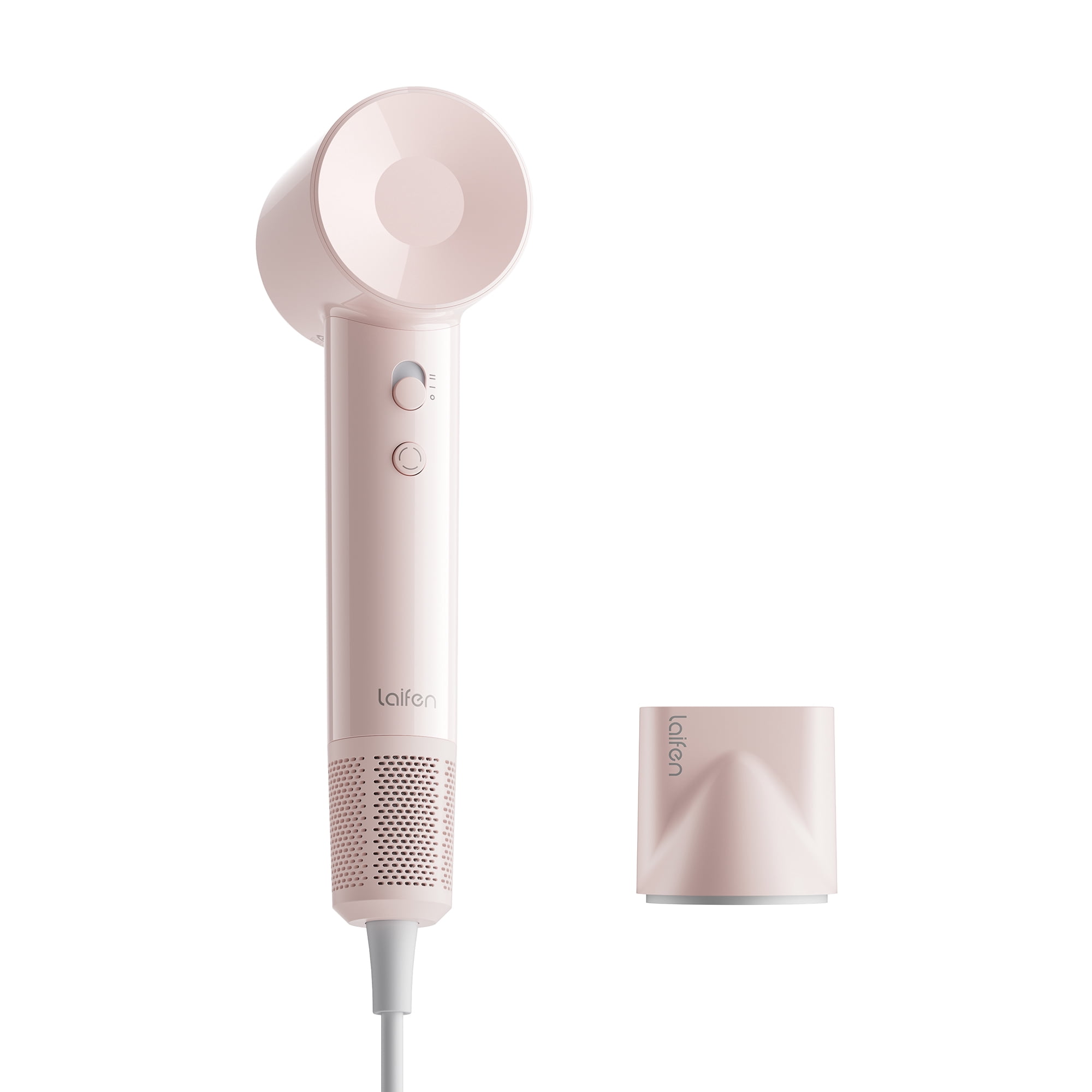 Laifen SE Lite Hair Dryer, 100,000 RPM Ionic Blow Dryer, Smooth Nozzle - Pink