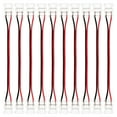 thumbnail image 1 of Uxcell Paquete de 10 conectores de tira de luz LED de 2 pines de 10 mm para tiras de luz LED de doble color COB 2835 3528 [Rojo Negro], 1 of 6