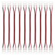 thumbnail image 1 of Uxcell Paquete de 10 conectores de tira de luz LED de 2 pines de 10 mm para tiras de luz LED de doble color COB 2835 3528 [Rojo Negro], 1 of 6