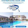 thumbnail image 4 of Máscara de buceo con esnórquel para niños, panorámica de 180°, con lentes de vidrio templado antivaho y protector nasal., 4 of 5