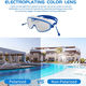 thumbnail image 4 of Máscara de buceo para niños, máscara de natación panorámica de 180°, lentes de vidrio templado antivaho, gafas de natación con cubierta para la nariz, 4 of 5