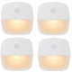 thumbnail image 1 of Lámpara con sensor de movimiento para interiores, lámpara con detector de movimiento que funciona con pilas, luz nocturna LED automática para dormitorio, cocina, pasillo, escaleras, maletero (blanco, 1 of 5