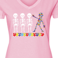 thumbnail image 4 of Inktastic It's Okay to Be a Little Different Autism Awareness Women's V-Neck T-Shirt, 4 of 5