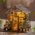 thumbnail image 2 of Kit de Cabaña, Mini Casa de Flores DIY, Hecho A Mano, Rompecabezas 3D, Construcción de Ensamblaje, Decoración del Dormitorio del Hogar, 2 of 5