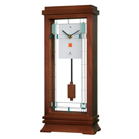 Reloj de sobremesa Bulova B1839, diseño de William Lloyd Wright