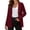 Solid Color, variant on ClodeEU Women's V Neck Button Down Knit Cardigan,Casual Long Sleeve Open Front Sweater Coat ,Women's Plus L
