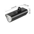 thumbnail image 2 of 2025 Bike Lights LED Bike Light USB Rechargeable Headlight Display & 6 Lighting Modes For Road Night Riding, 2 of 8