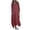 Wine, variant on Women's Plus Size Bohemian Peasant Maxi Dress with Long Sleeve Crew Neck, Loose Fit Casual Solid Color Polyester for Spring Summer Dresses