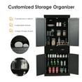 thumbnail image 4 of Gymax Freestanding Kitchen Cabinet Pantry Cupboard w/Adjustable Shelves Black, 4 of 9