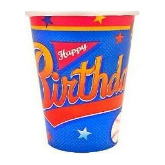 amscan little champs 9 oz cups - 8 ct