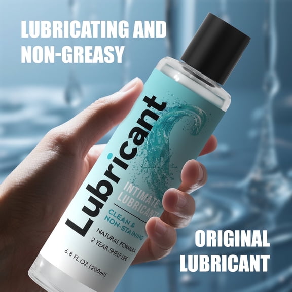 Water-Based Personal Lubricant, No Rinse Flavored Lube, Intimate Longlasting Non-Sticky Gel for Couples Massage (Generic), 6.80 Fl Oz (Pack of 1), 6.8 fluid_ounces