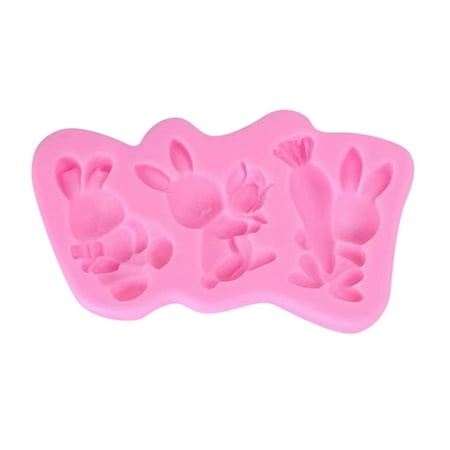 

Luiyenes Baking Cake Chocolate Bunny Silicone Easter Molds Tool DIY Cake Mould