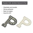 thumbnail image 3 of Parche Termoadhesivo Decorativo Unique Bargains Letra P Negro Blanco Paquete de 2, 3 of 6