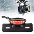 thumbnail image 3 of Universal Retro Motorcycle LED Tail Light Brake License Plate Lamp (Red), 3 of 3