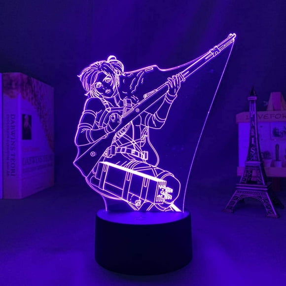 Beautiful Gift 3D Anime Illusion Night Lightattack On Titan Hange Zoe Lamp for Home Decor Birthday Gift Manga Attack On Titan Led Lamp Hange
