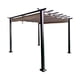 thumbnail image 1 of Ilios Innova | Pérgola de Jardín 3x3m con Techo Retráctil,  Estructura de Hierro y Tela Poliéster Protección Solar para Patio Terraza, 1 of 9