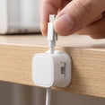 thumbnail image 5 of THOPBPRK Cable Clips 6 Pack Cord Organizer Wire Management System Charging Cable Holder Adhesive Cord Management for Home Desk Organization Accessory Cable Hooks for Modern Living Room, 1Pc Beige, 5 of 5