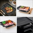 thumbnail image 4 of Grill Griddle Pan Environment Friendly Material 1Set 13.8X10.2X1.2In, 4 of 8