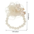 thumbnail image 2 of Bride Floral Wrist Corsage Artificial Flower Corsage Bracelet Wedding Bridesmaid Wrist Decor, 2 of 8