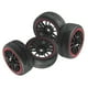 thumbnail image 3 of 4 Piezas de Neumáticos de Goma en Neumáticos de Carretera Adecuados para 1:10 HSP HPI RC Car Parts, 3 of 9