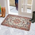 thumbnail image 5 of Bohemian Orange Ethnic Retro Patterned Carpet Welcome Doormat for Indoor/Outdoor Entrance Bohemian Orange Ethnic Retro Patterned Carpet Decoration Door Mat Kitchen Door Mat Bedroom Doormat 17x30 Inch, 5 of 6