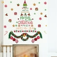 thumbnail image 4 of HomeKingdee Merry Christmas Quotes Wall Decals Happy New Year Quotes Stickers Christmas Tree Snowflake Stickers for Wall Christmas Party Supplies Christmas Window Clings, 4 of 5