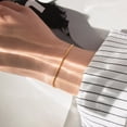 thumbnail image 3 of Pulseras de Color dorado para hombre y mujer, cadena de eslabones de serpiente de acero inoxidable, cierre de langosta, joyería de botón a presión, 3 of 4