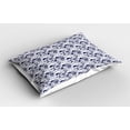 thumbnail image 2 of Ambesonne Aquatic Pillow Sham 2 Pack, Underwater Marine Animals, 36"x20", Pale Cadet Blue Indigo, 2 of 3