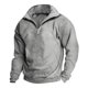 thumbnail image 3 of Men's Fashion Top Casual Slim Fit Pullover Long Sleeve Zipper Small High Collar S, 3 of 3