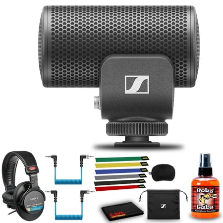 Sennheiser MKE 200 Directional Microphone with Headphones and 6Ave Cleaning Kit