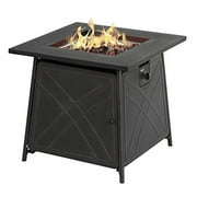 Living Accents 4002461 28 in. Propane Square Fire Pit